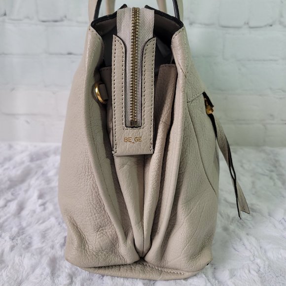 BE_GE COUTURE Korea Grey Two Way Pebbled Leather Bag - Picture 7 of 17